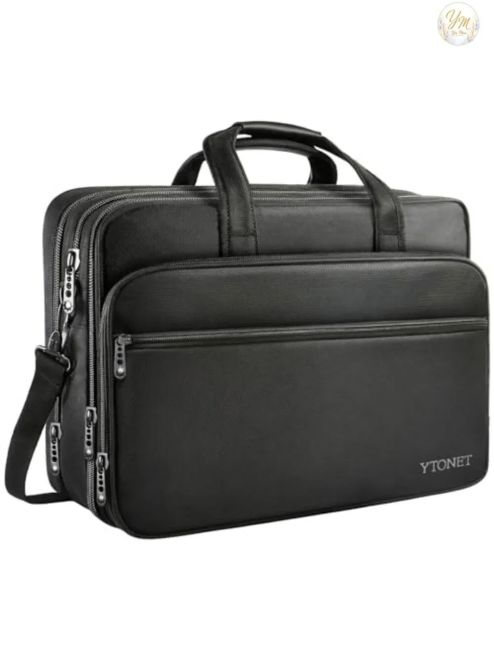 Expandable 17 Inch Laptop Briefcase - Men's Business Travel Bag